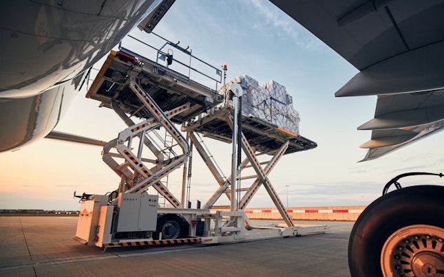 Cargo Being Loaded on an Aircraft